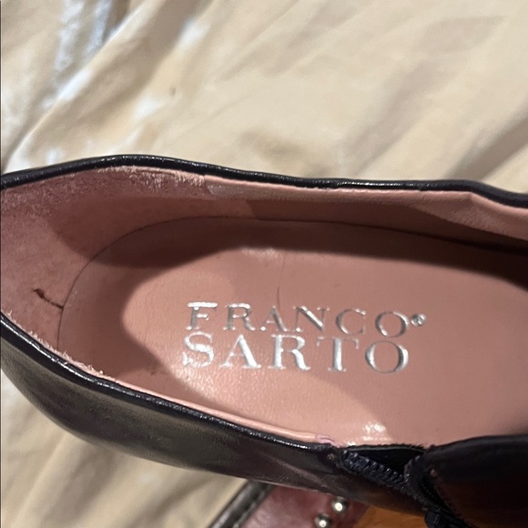 Franco Sarto black Leather Loafers - Picture 5 of 6